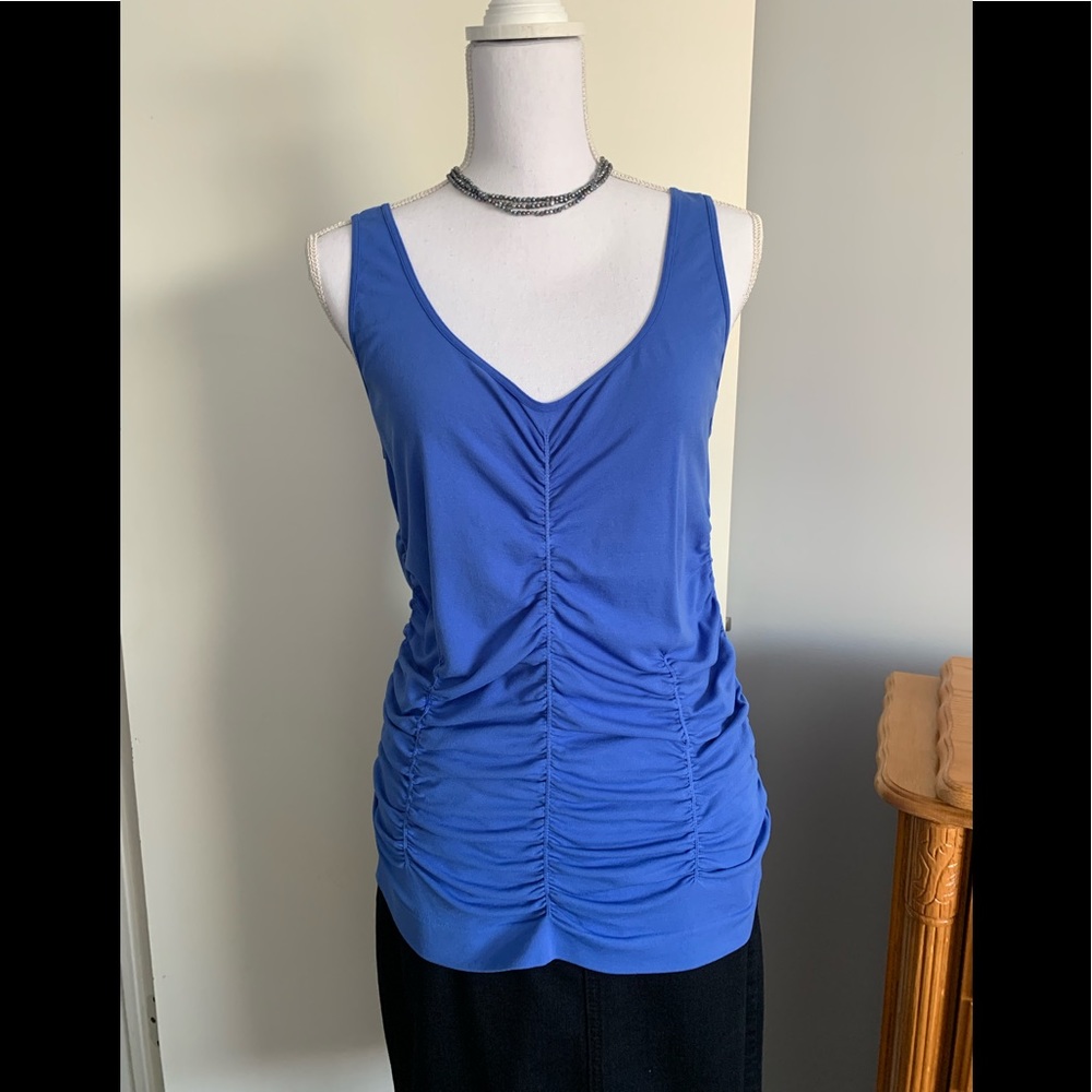 Legacy Ruched Tank Top Blue